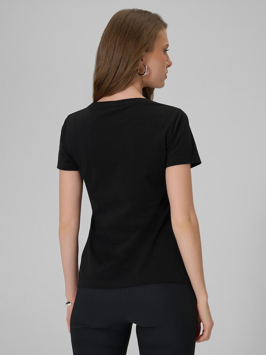 T-shirt slim gładki damski 4F 4FRSS26TTSHF3628 2/6