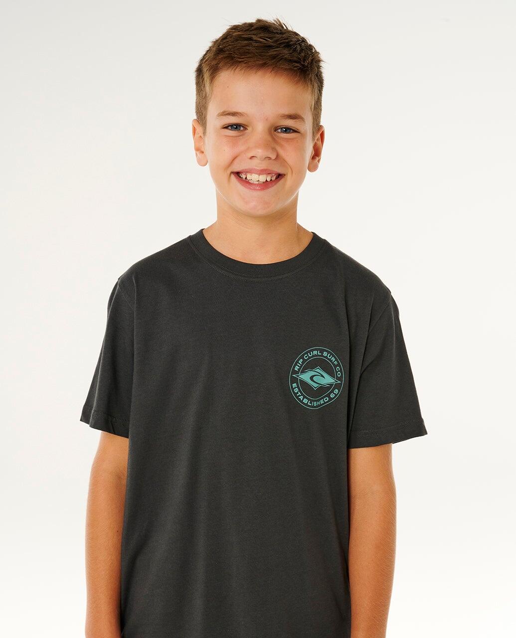 T-shirt Garçon à manches courtes Stapler - Washed Black 6/6