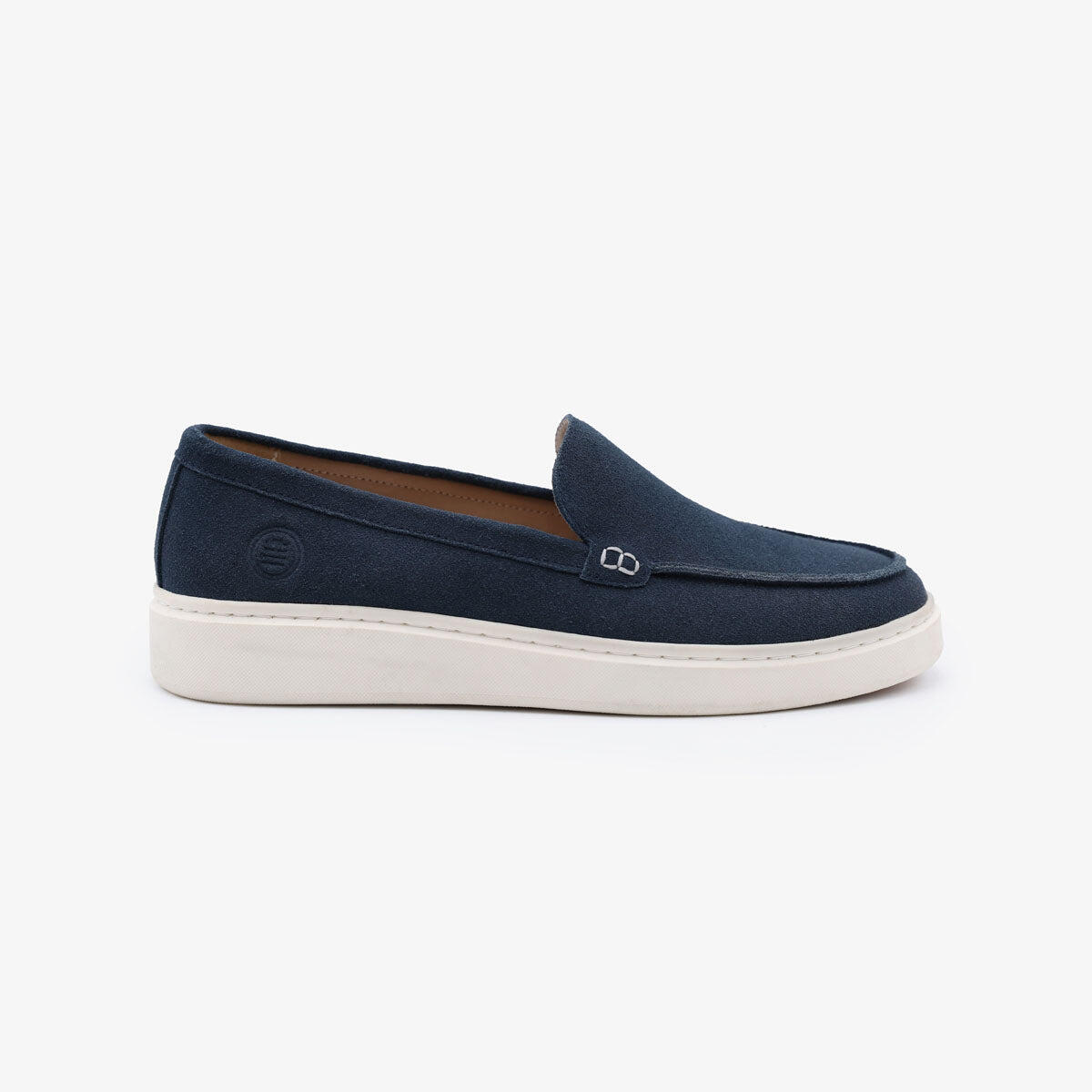Mocassino Kentucky in pelle nabuk blu navy 3/6