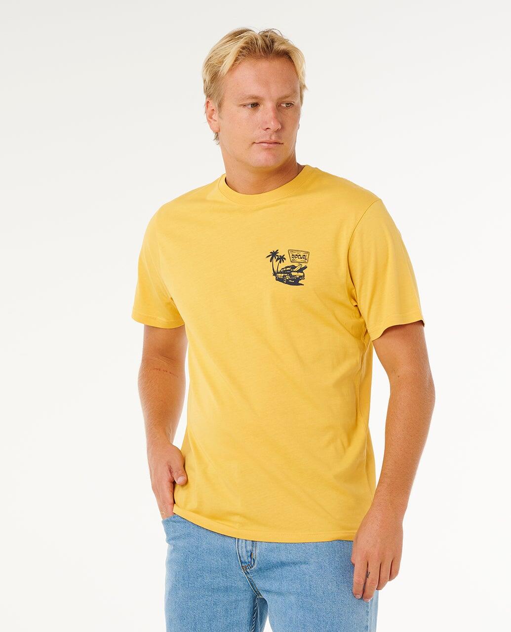 T-shirt Homme Streamline Car Relaxed Tee - Ochre 2/6