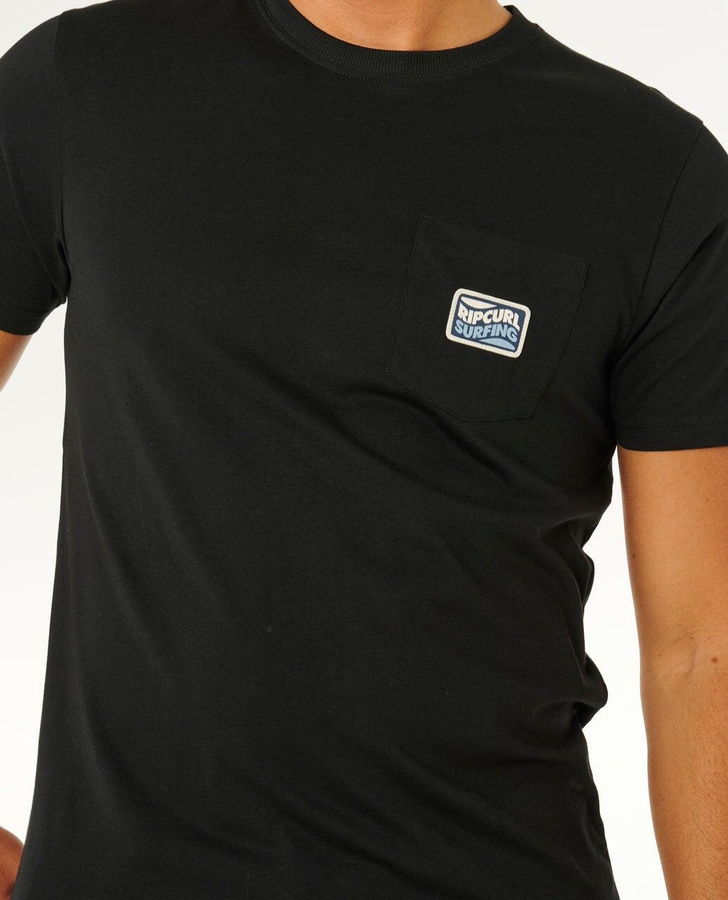 T-shirt Homme Streamline Pocket Badge Standard Tee - Black 5/6