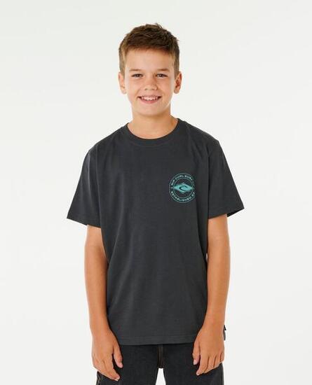 T-shirt Jongens à manches courtes Stapler - Washed Black