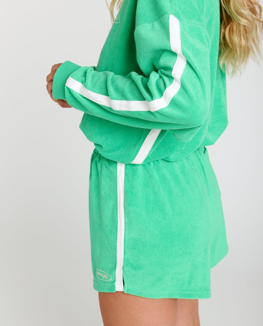 Sweat Femme col rond High Tide Terry - Green 6/6
