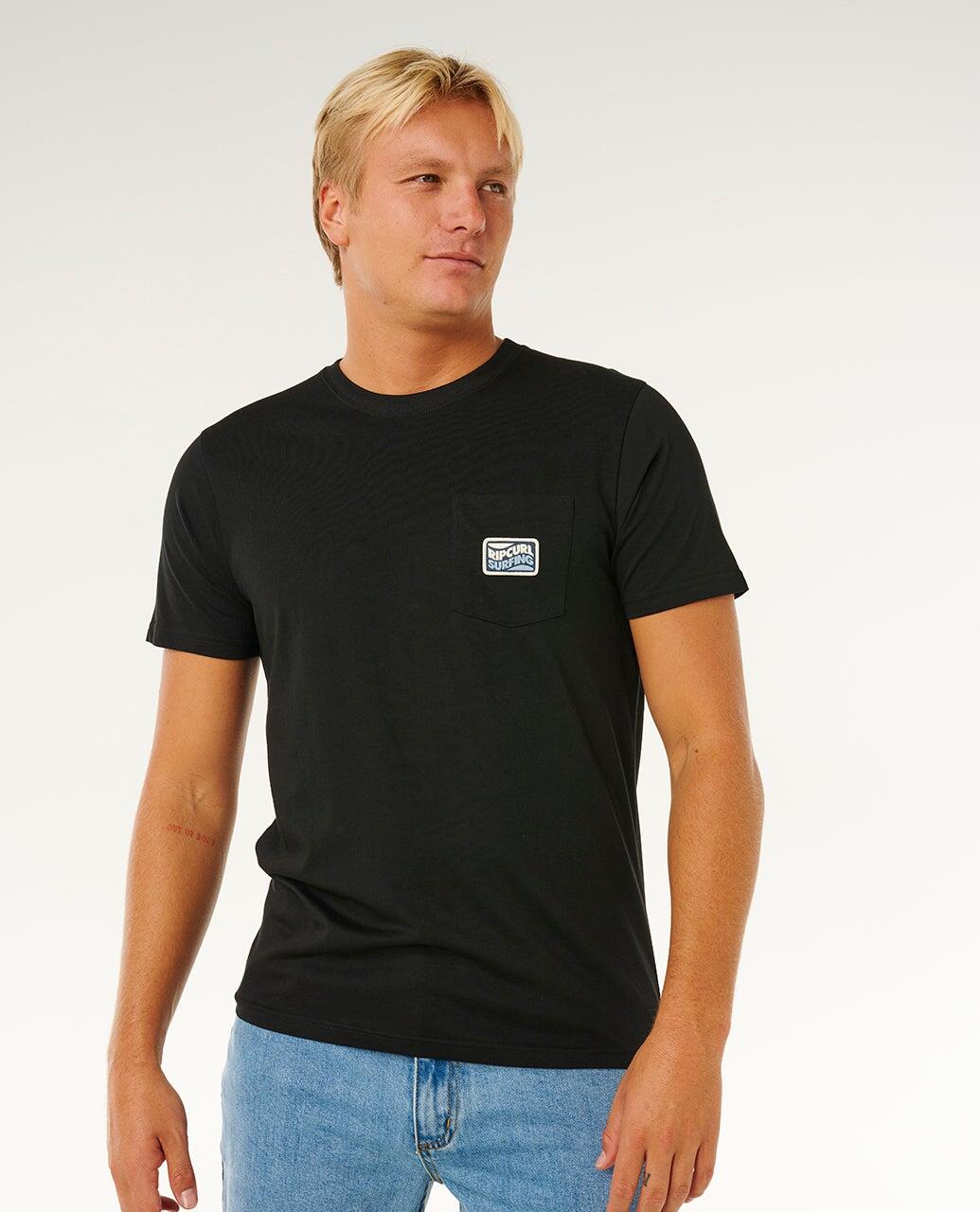 T-shirt Homme Streamline Pocket Badge Standard Tee - Black 6/6