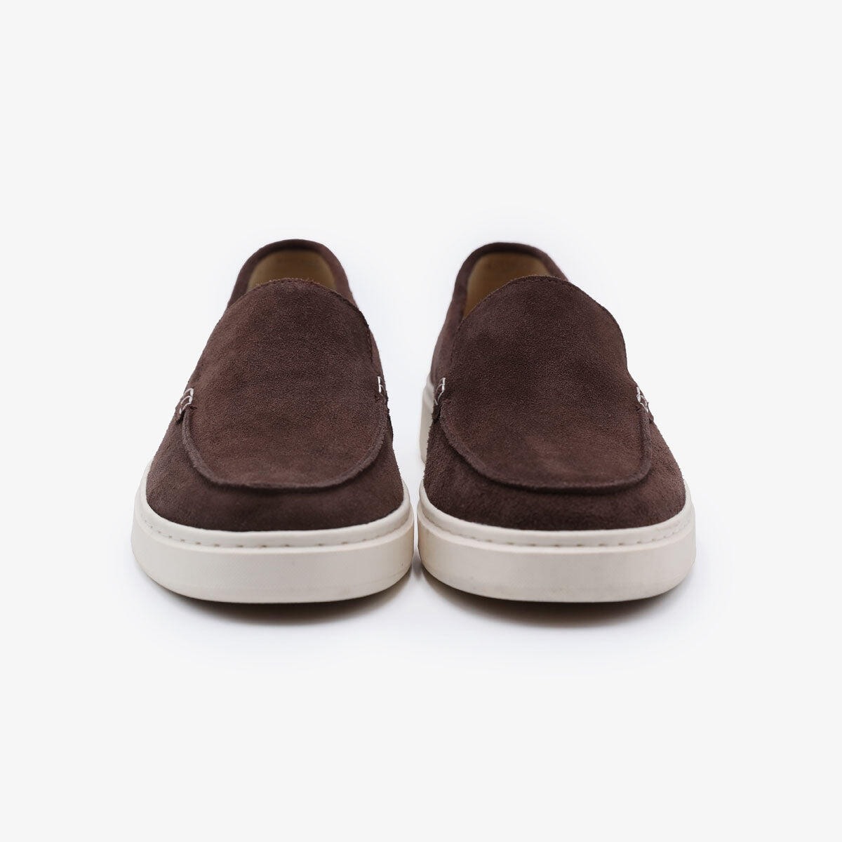 Mocassini Kentucky in pelle nabuk marrone cioccolato 4/6