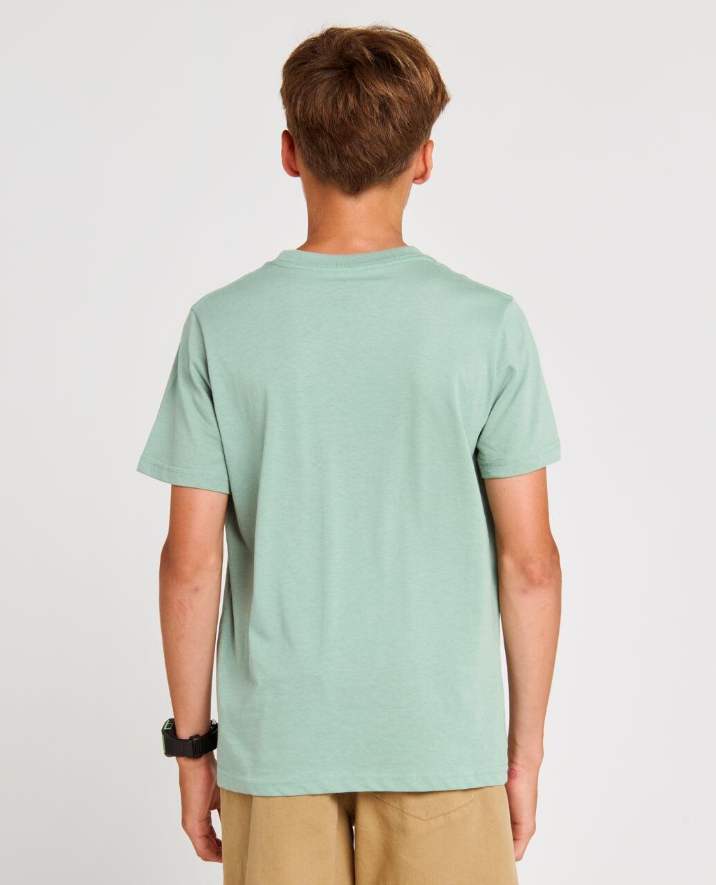 T-shirt Garçon Streamline Big Logo Tee - Aloe 3/5