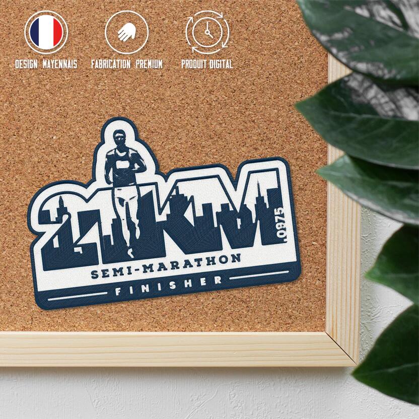 Écusson Finisher Semi-marathon pour Homme 3/5