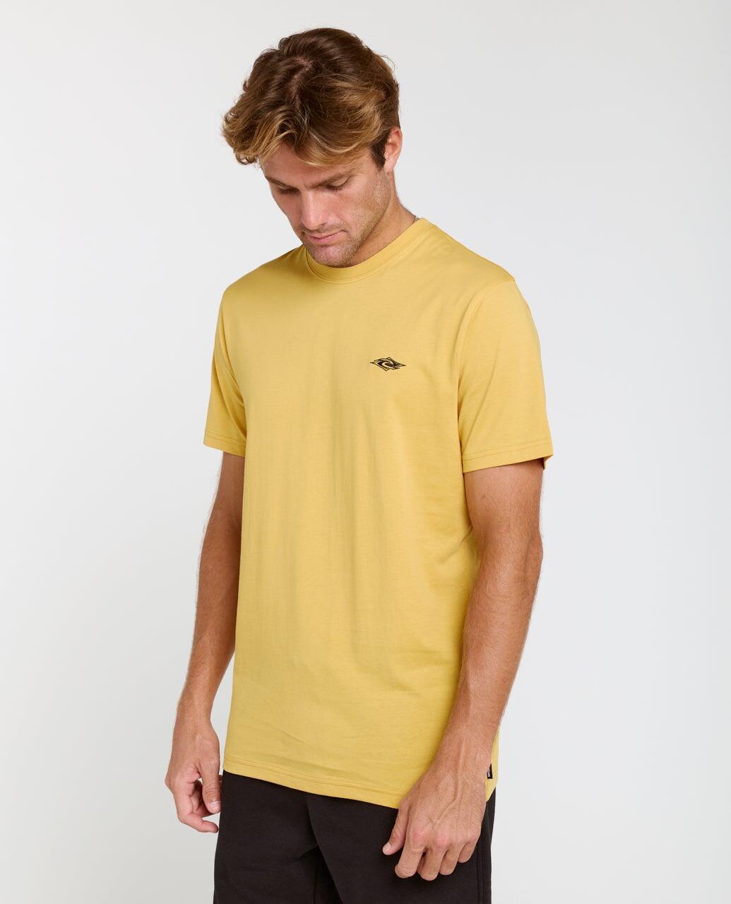 T-shirt Heren Streamline Embroid Standard Tee - Ochre 2/5