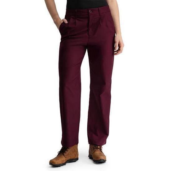Damskie spodnie golfowe z prostymi nogawkami Siroko Iron-W Cherry