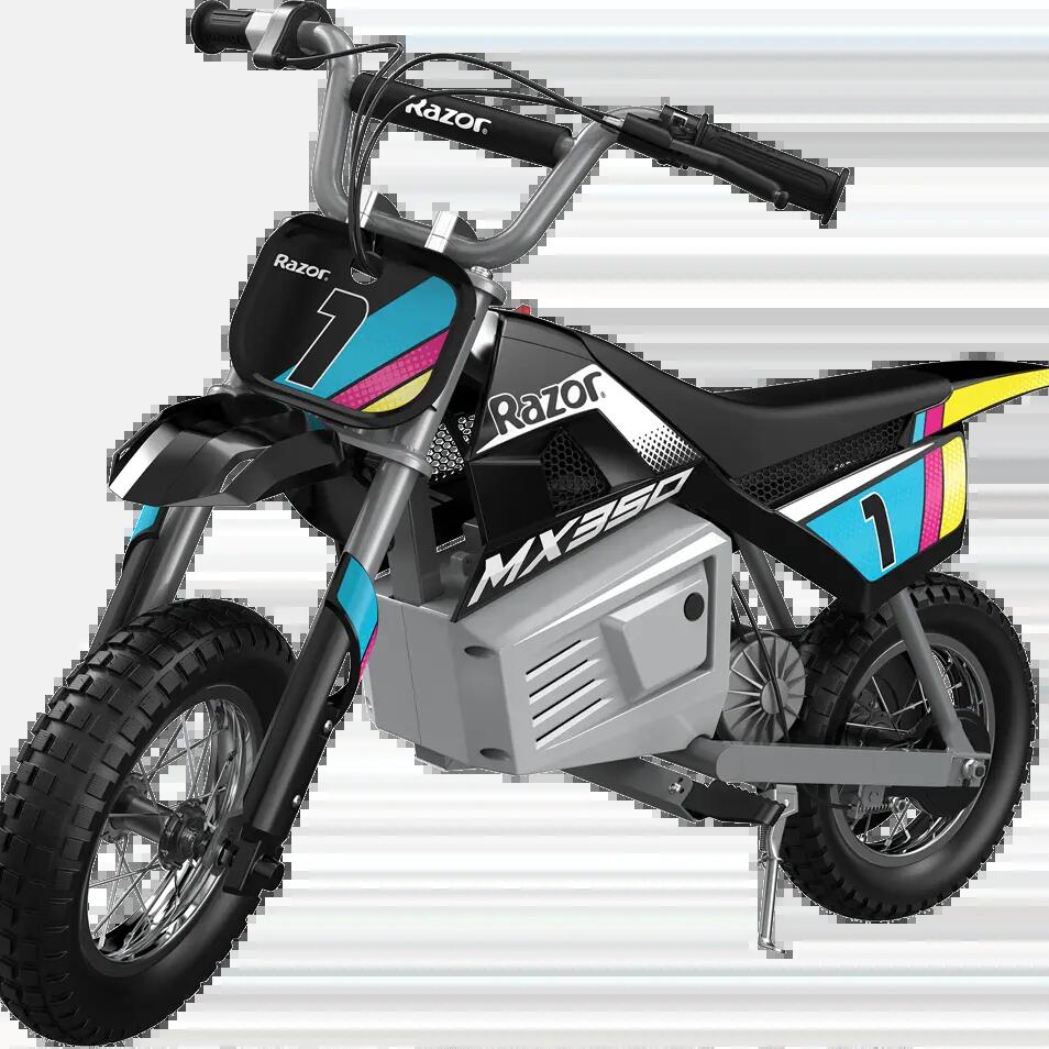 Kids electric motocross dirt bike MX350 black