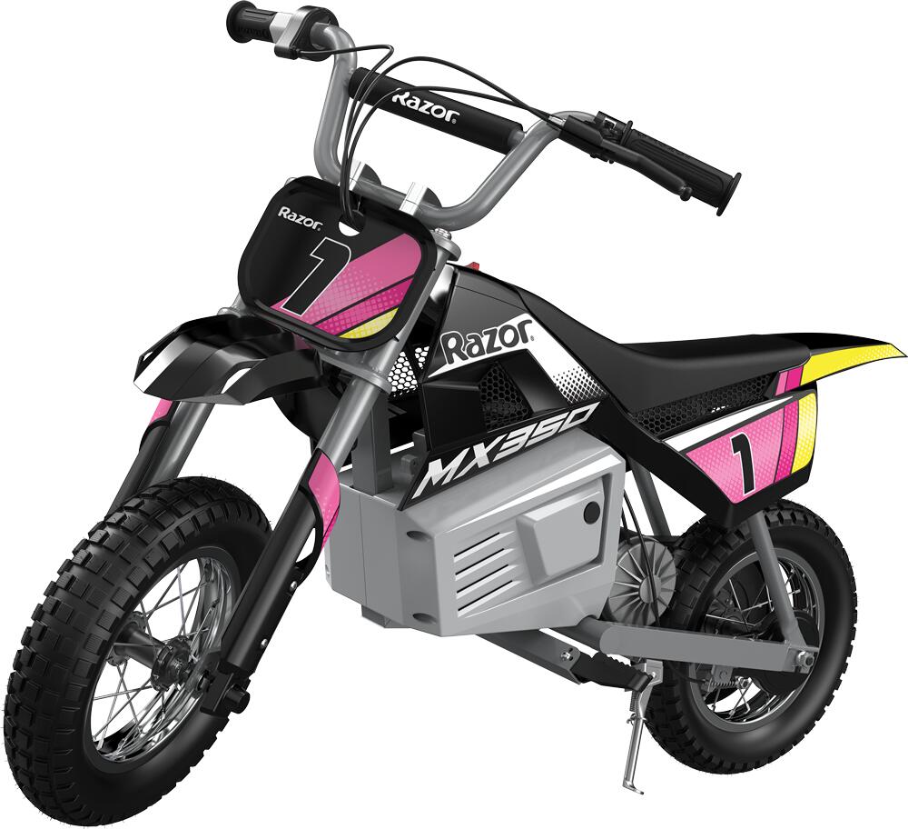 Moto cross eletrica crianca dirt bike MX350 preto 7/7