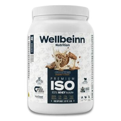 Proteine Whey Isolate WELLBEINN Proteinn 100% Isolate Senza Zuccheri Aggiunti