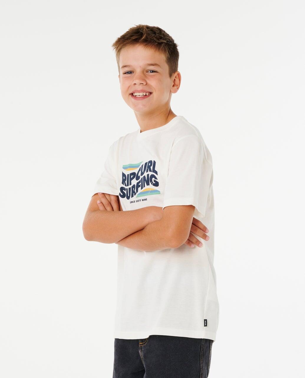 T-shirt Garçon Streamline Big Logo Tee - Bone 2/7
