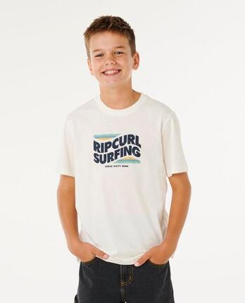 T-shirt Garçon Streamline Big Logo Tee - Bone