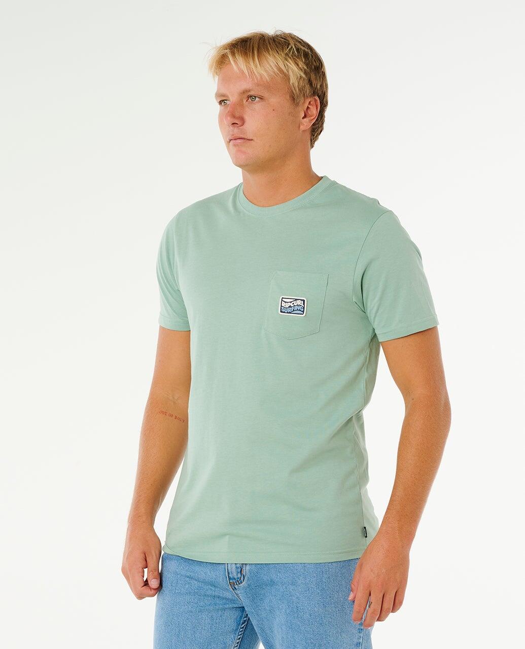T-shirt Homme Streamline Pocket Badge Standard Tee - Aloe 2/6