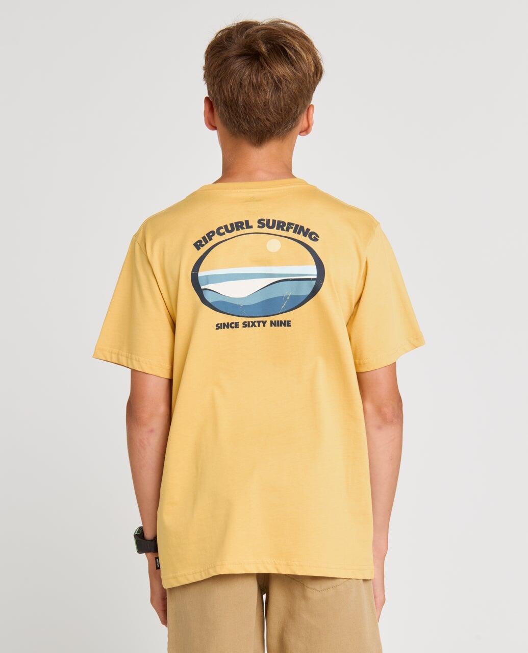T-shirt Garçon Streamline Lineup Tee - Ochre 3/6