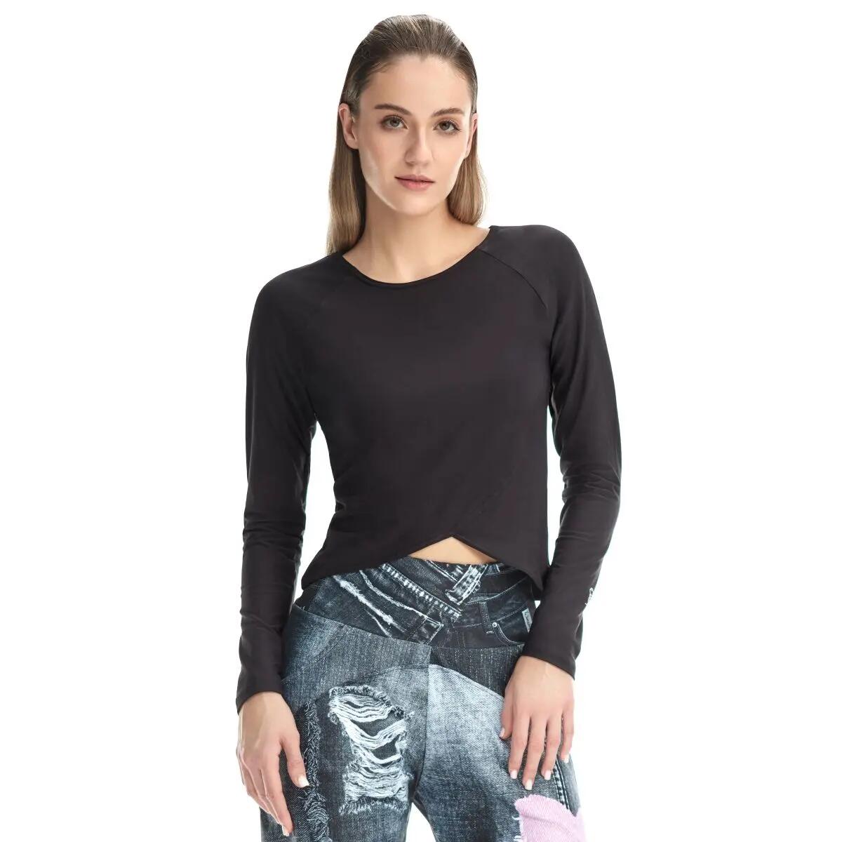 Functional Light and Soft Cropped Long Sleeve Top AET131LS 3/5