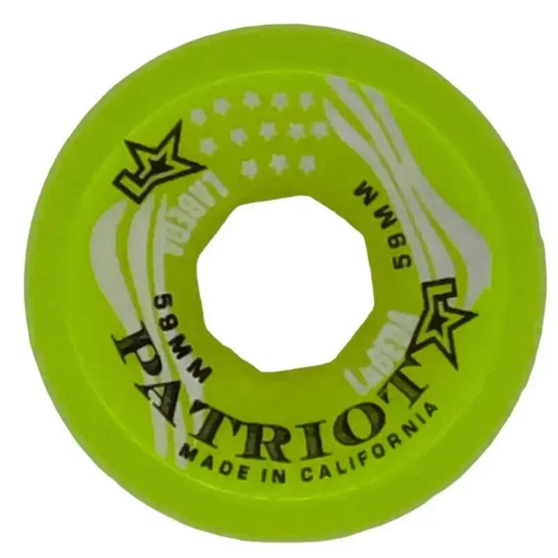 Patriot X-Soft комплект от 4 колела за ролков хокей за вратари, зелени, 59 мм