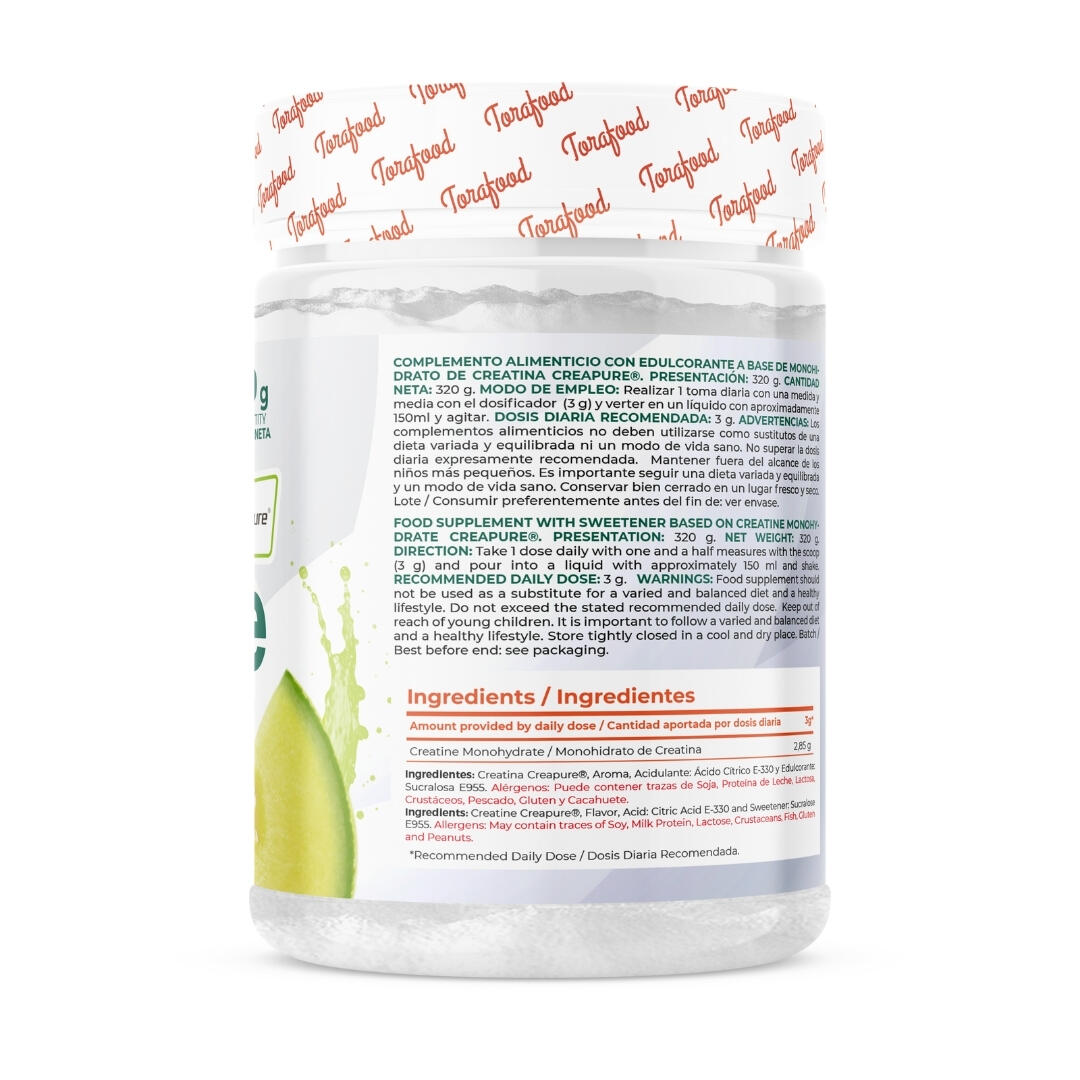 Creatina Creapure Monohidratada Sabor Melon 320G Torafood 3/5