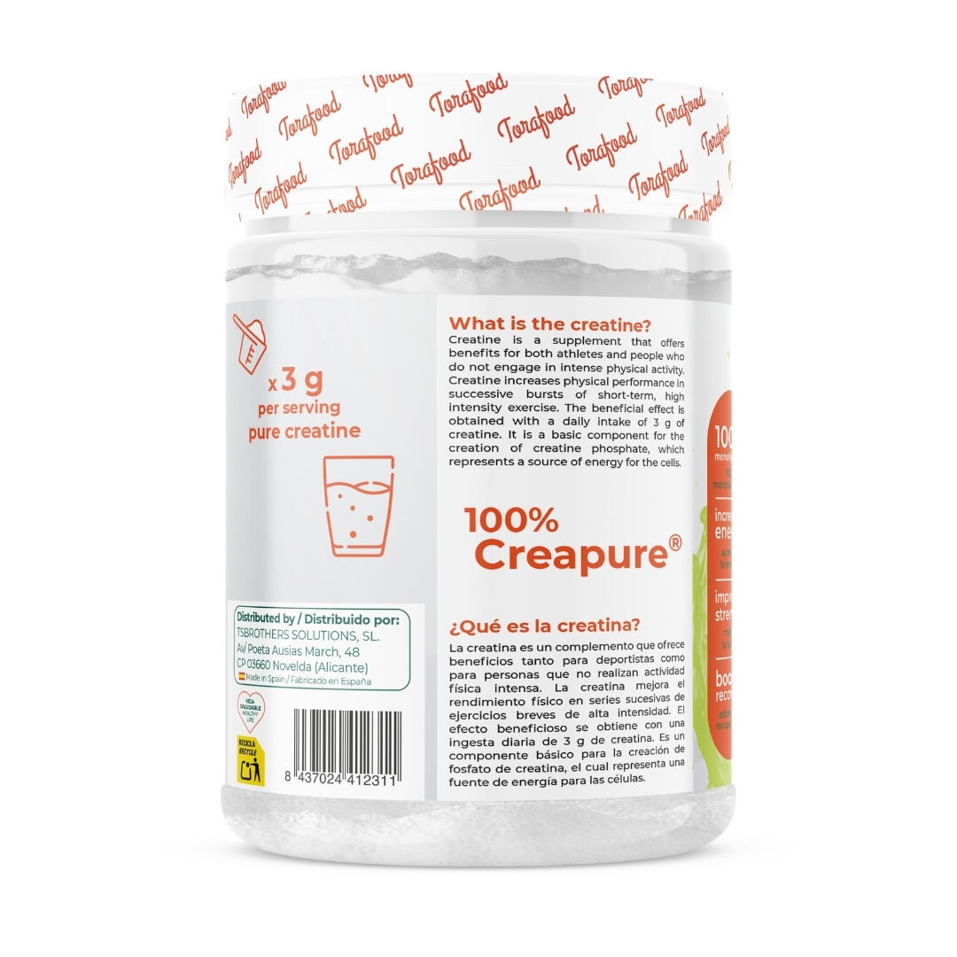 Creatina Creapure Monohidratada Sabor Melon 320G Torafood 2/5