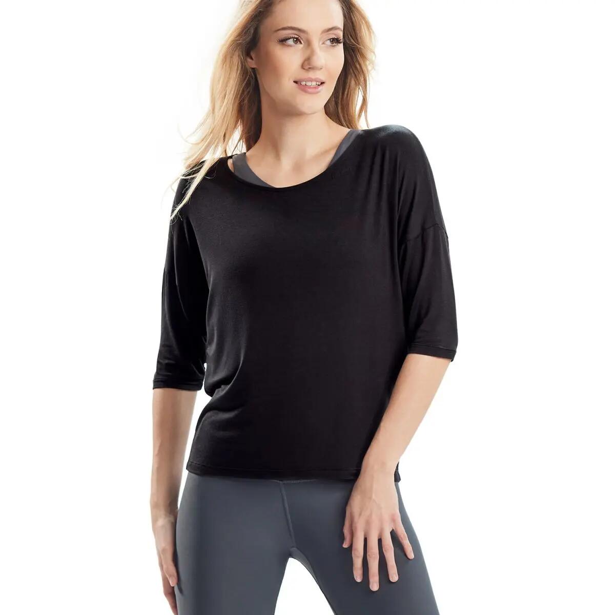 Seidig weiches Bambus-3/4-Arm Shirt BAMS001 3/10