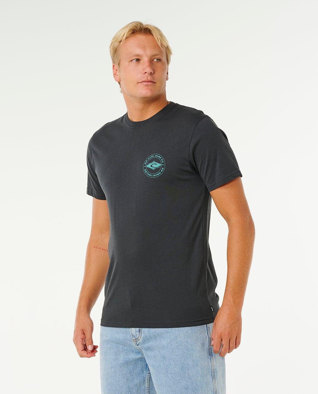 T-shirt Homme à manches courtes Staple - Washed Black 2/7