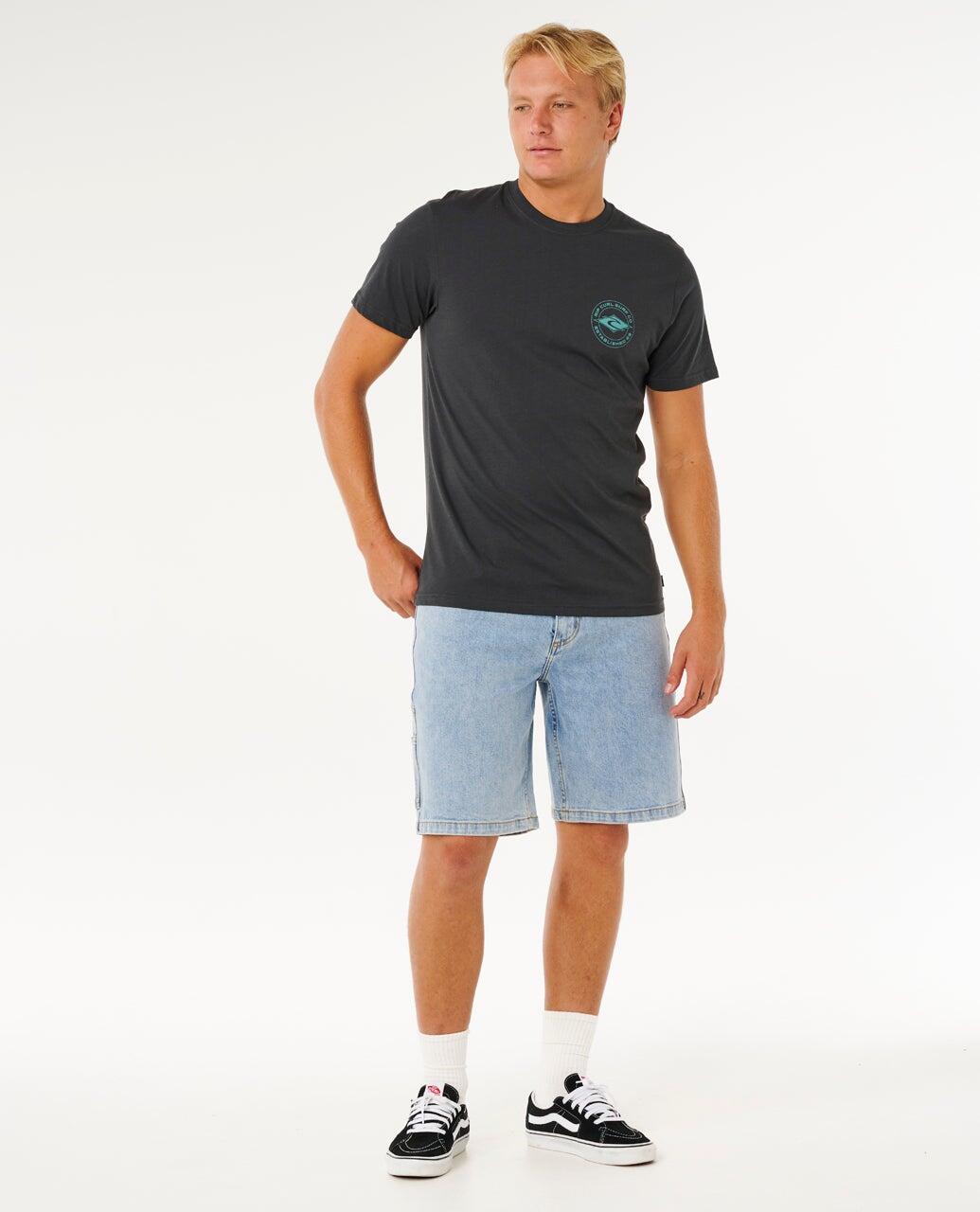 T-shirt Homme à manches courtes Staple - Washed Black 6/7