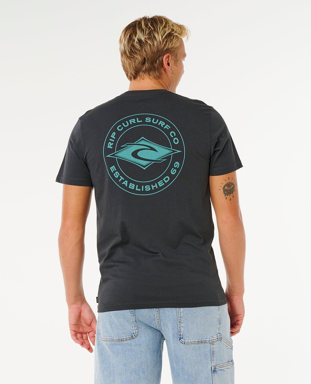 T-shirt Homme à manches courtes Staple - Washed Black 4/7