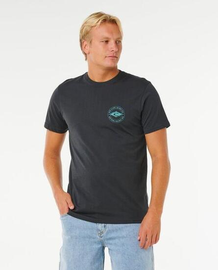T-shirt Heren à manches courtes Staple - Washed Black