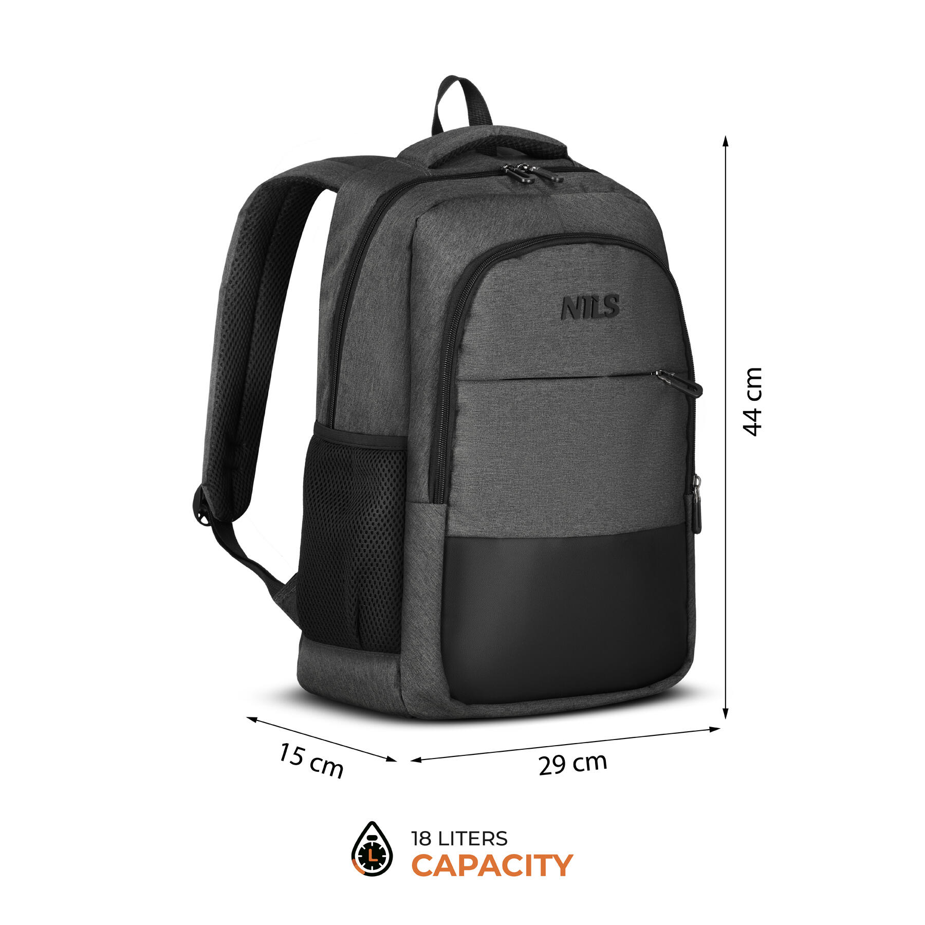 Laptop-Rucksack für Alltag & Reisen mit USB- und USB-C-Anschluss NC4503 Nils 18L 3/7