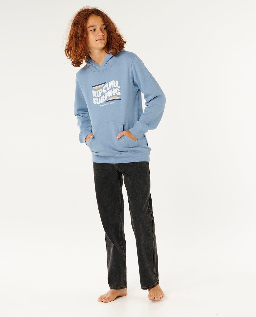 Hoodie Jongens Streamline Hood - Faded Denim 3/5