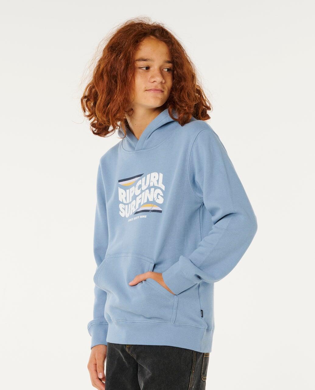 Hoodie Jongens Streamline Hood - Faded Denim 2/5