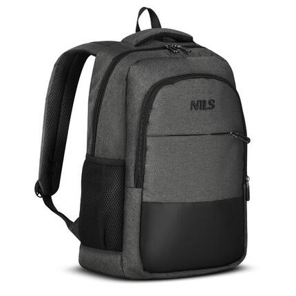 Sac à dos ville ordinateur 18 L avec USB et USB-C gris NILS NC4503