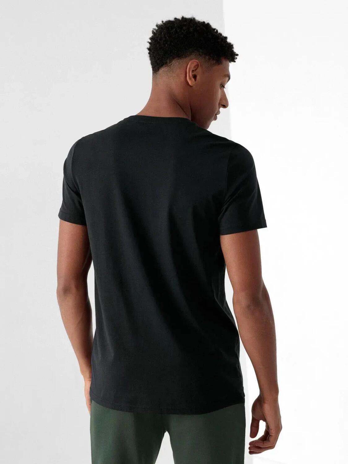 Koszulka męska 4F - bawełniany T-shirt, regular fit. 2/7