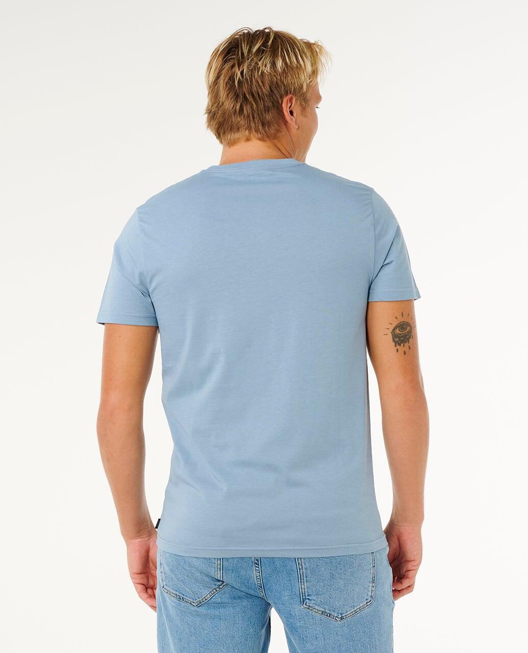 T-shirt Homme Streamline Likemumma Standard Tee - Faded Denim 3/6