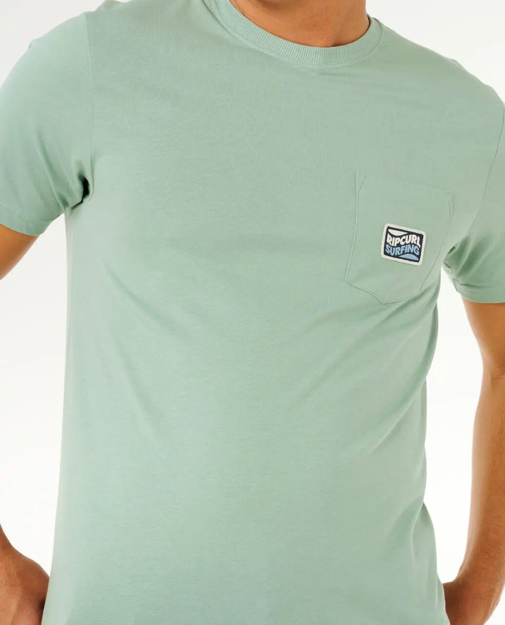 Camiseta Hombre Streamline Pocket Badge Standard Tee - Aloe 5/6