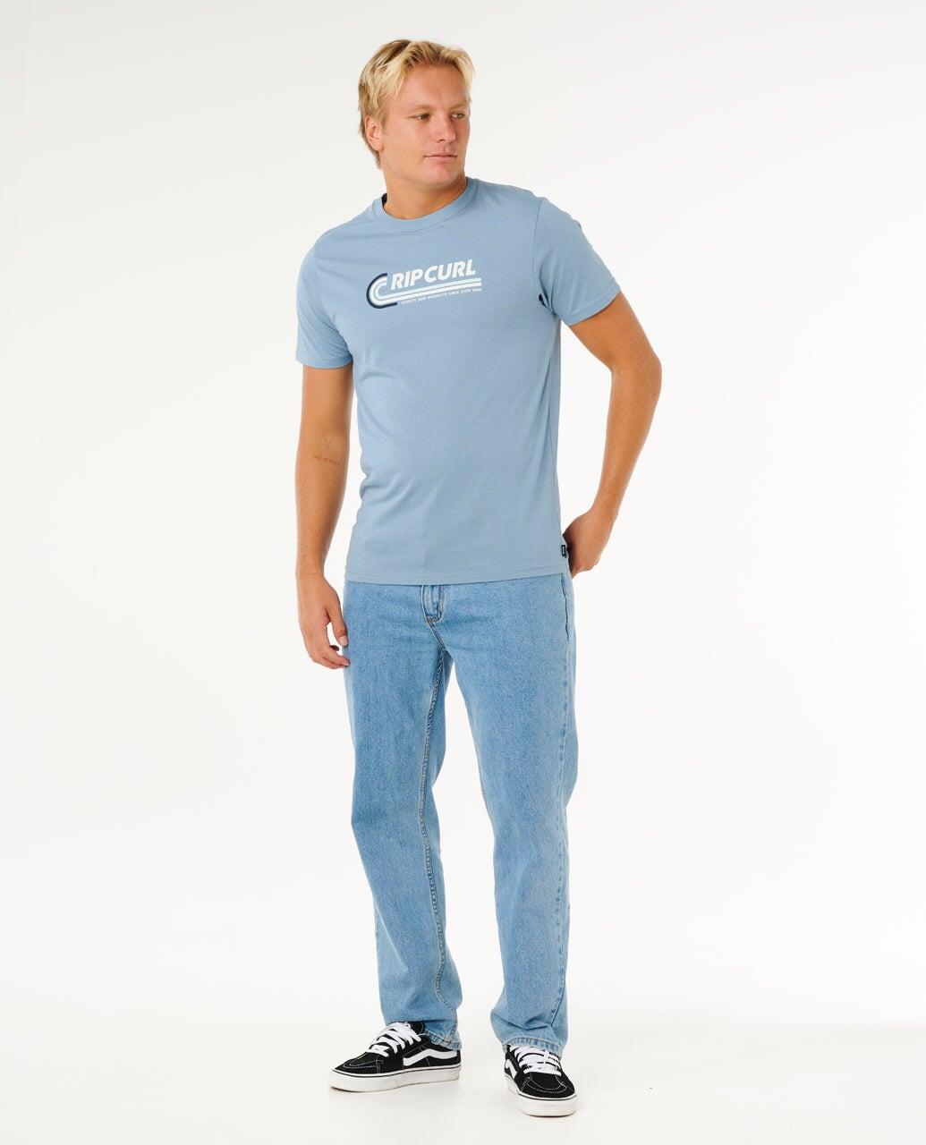 T-shirt Homme Streamline Likemumma Standard Tee - Faded Denim 4/6