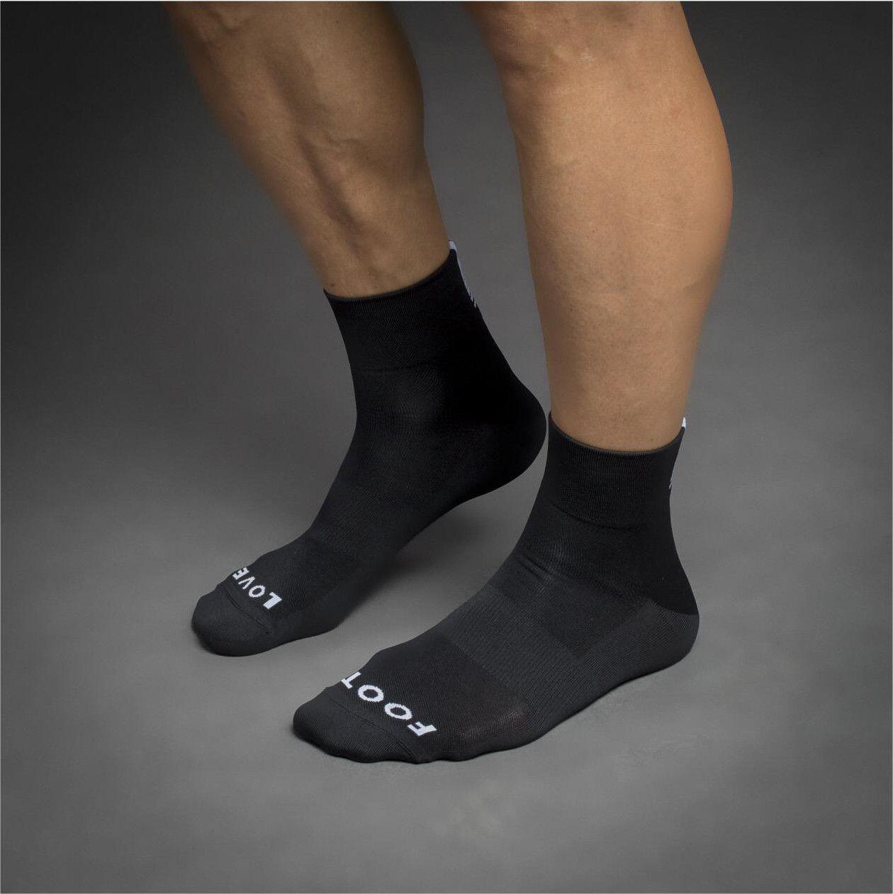 Chaussettes GripGrab Lightweight SL Short Noir 2/3