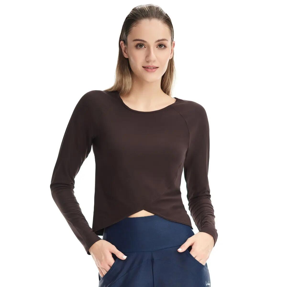 Functional Light and Soft Cropped Long Sleeve Top AET131LS 3/6