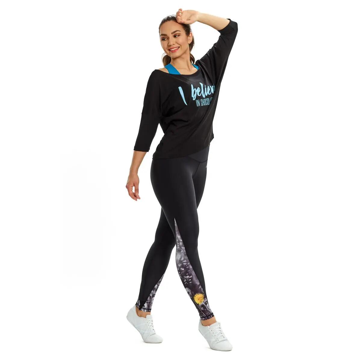 3/4-Arm Shirt Ultra Light mit Glitzer-Aufdruck MCS001 4/4