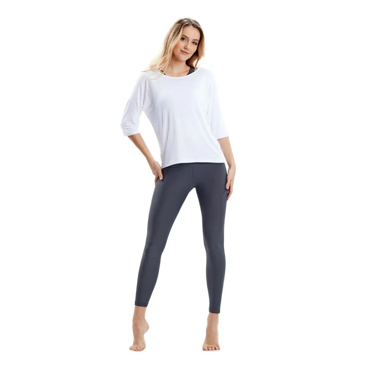 Seidig weiches Bambus-3/4-Arm Shirt BAMS001 5/9