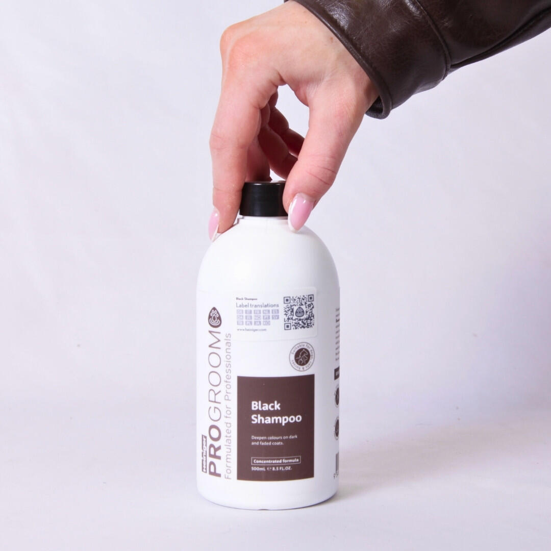 Shampoing spécial pelage noir Black 500 ml ProGroom 4/4