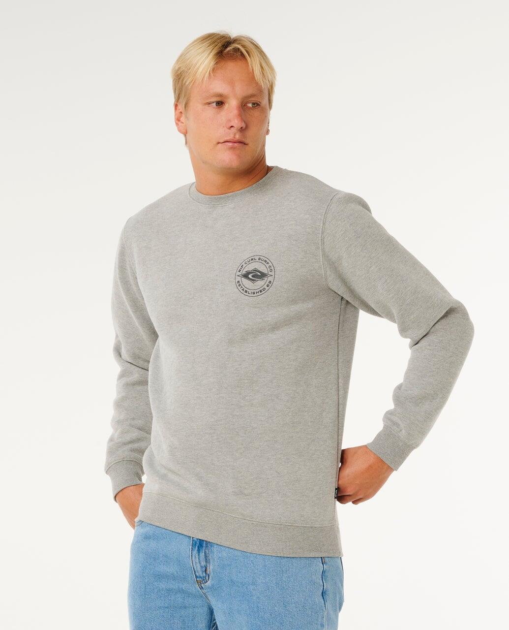 Sweat Homme Stapler Crew - Grey Marle 2/7