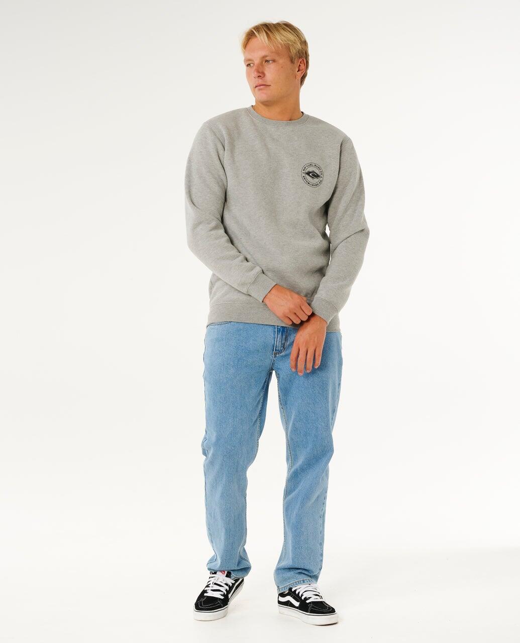 Sweat Homme Stapler Crew - Grey Marle 4/7