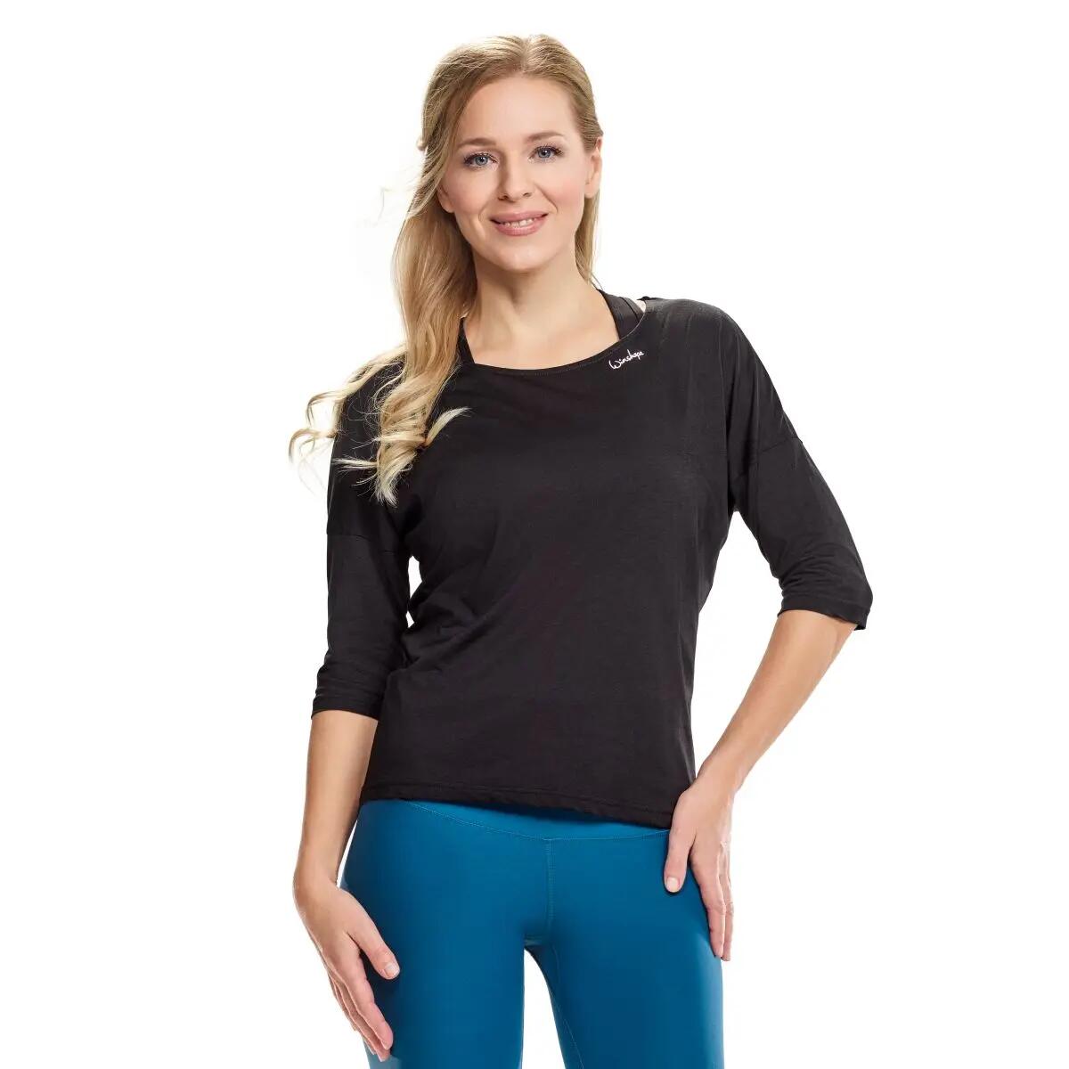 Ultra licht modal shirt met ¾-mouwen MCS004 3/7