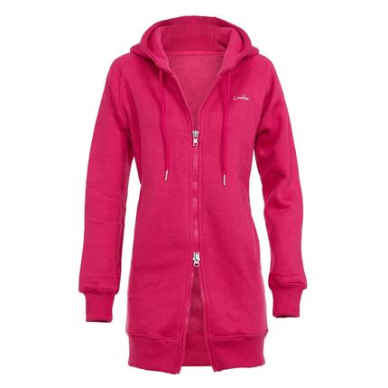 Lange, kuschelige Hoodie-Jacke mit 2-Wege-Zipper J006