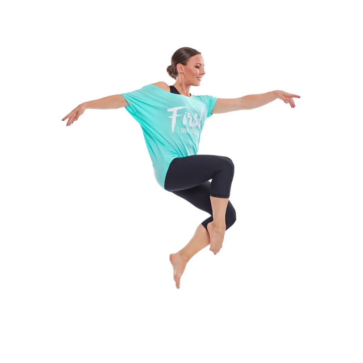 Kurzarmshirt Ultra Light mit Glitzer-Aufdruck MCT002 4/5