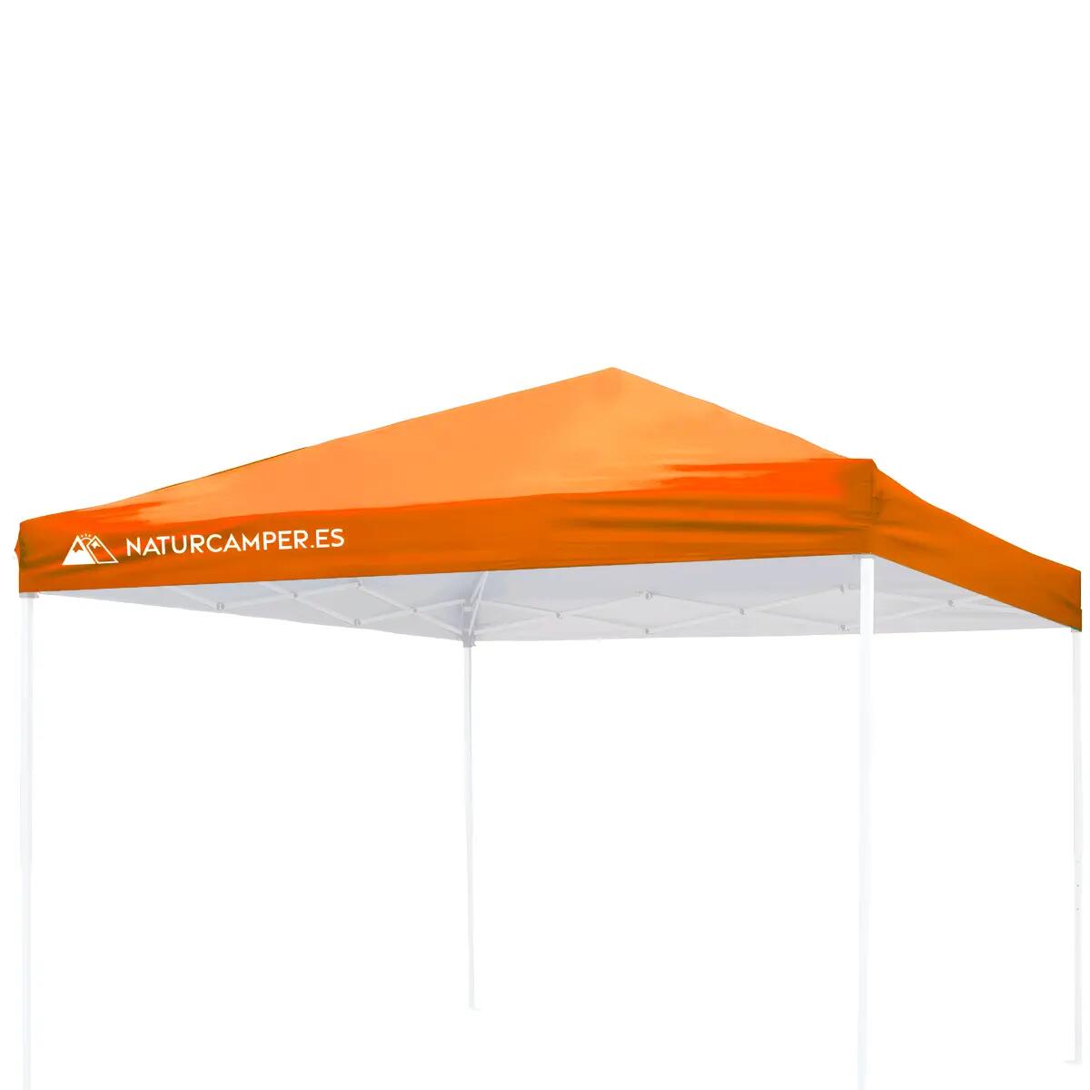 Cobertura Telhado Tenda Articulada 3x3m Laranja Oxford Impermeável 2/2