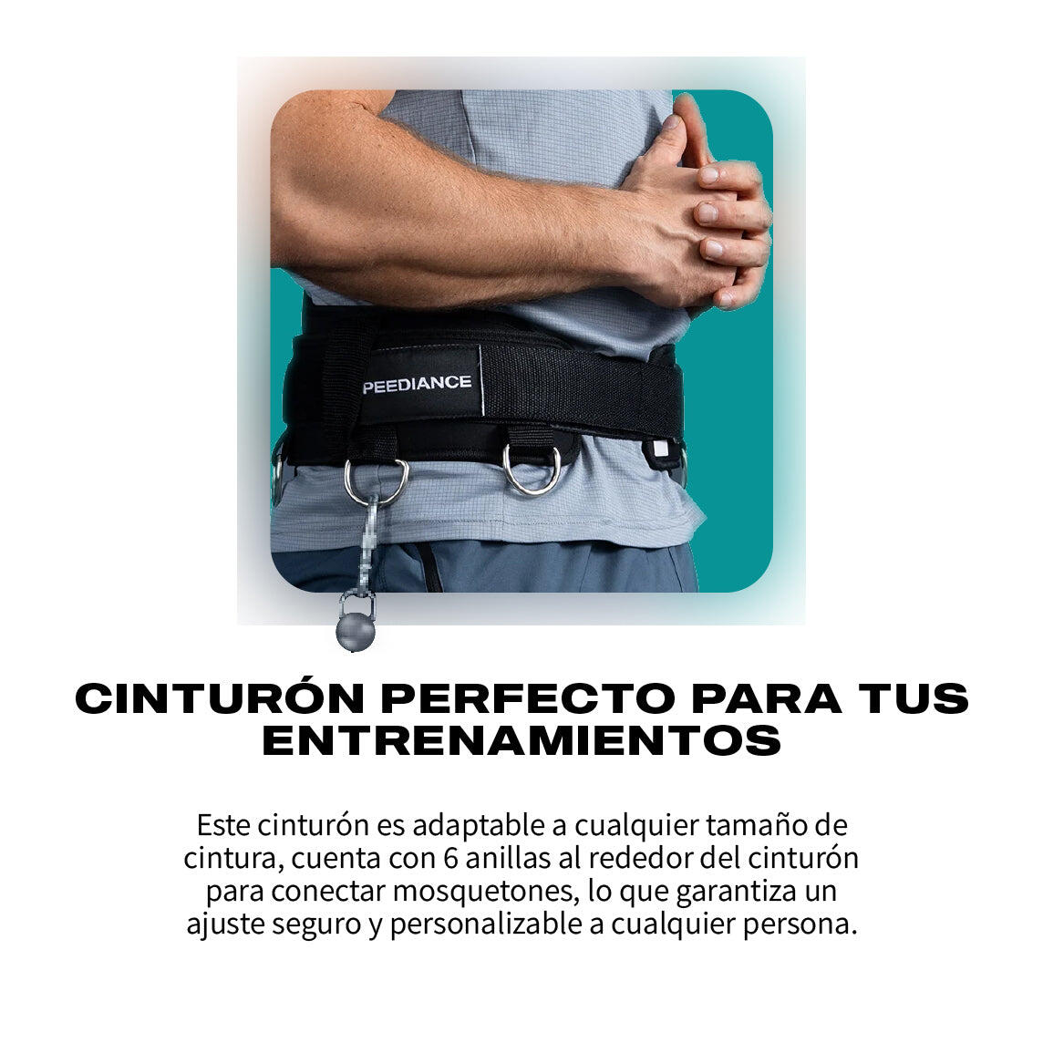 Speediance Cinturón Lumbar para levantamiento de pesas 4/4