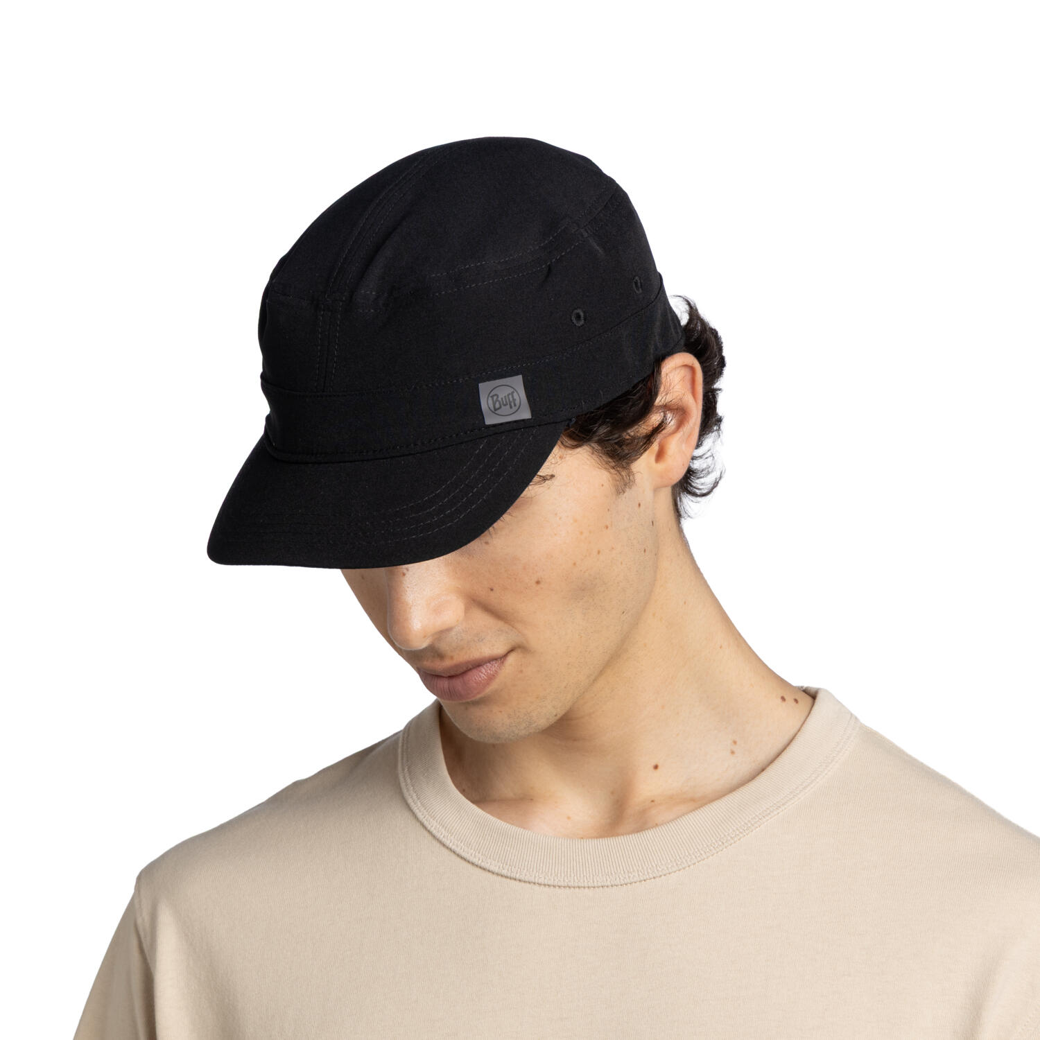 Gorra Military Unisex Buff Negro 2/7